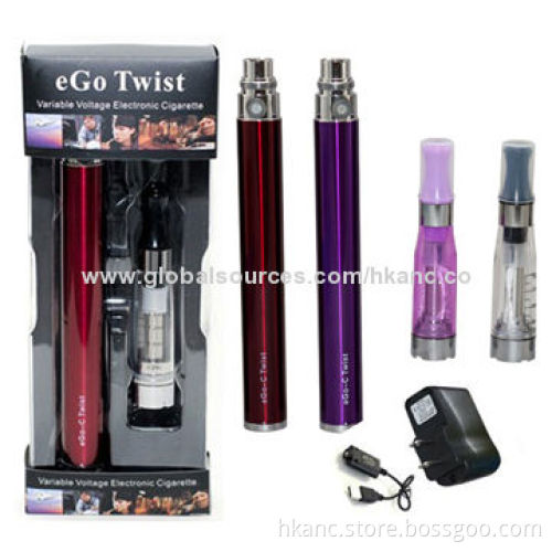 Hot Selling eGo-c Twist Variable Voltage Battery, 650/900/1,100/1,300mAh